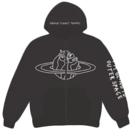 broken planet market outer space zip up hoodie